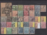 Ferdinand - Uzuale 1920-1927 bust mare si mic - 36 v. stampilate incl. varietati de hartie si tipar