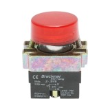 Buton indicator LED rosu 24V LAY5 pentru panou, Breckner Germany
