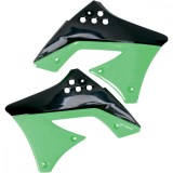 Laterale radiator Kawasaki KXF250/10-11,verde/negru Cod Produs: MX_NEW KA04712999