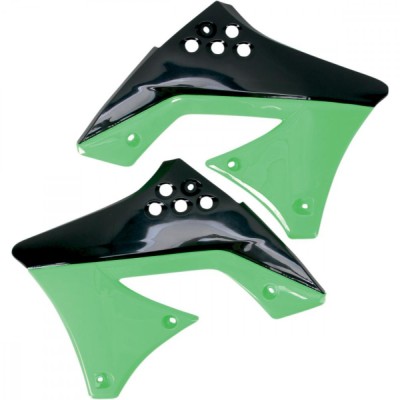 Laterale radiator Kawasaki KXF250/10-11,verde/negru Cod Produs: MX_NEW KA04712999 foto