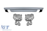 Difuzor tip S8 cu tevi de esapament potrivit pentru bara din spate a Audi A8 2015-2017 -oo--oo- Performance AutoTuning