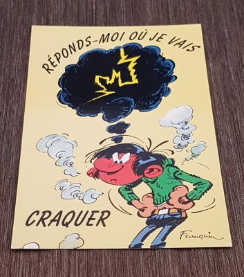 Franța Carte Poștală Umoristică 1993 &amp;ndash; Gaston Lagaffe, Ilustrație Originală Franquin foto