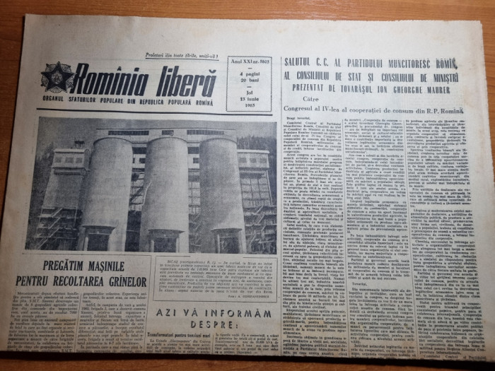 romania libera 13 iunie 1963-localitatea garlita,electroputere craiova