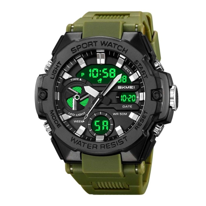 Ceas Sport SKMEI 2383 , Analog-Digital, LED Night Light, Cronometru, Calendar, Rezistent la Apa 5ATM, Dual Time, Shockproof