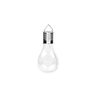 Lampa Solara LED Decorativa sub forma de Bulb, pentru exterior, suspendata, IP65, Ultron Transparent, lumina rece, Flippy foto