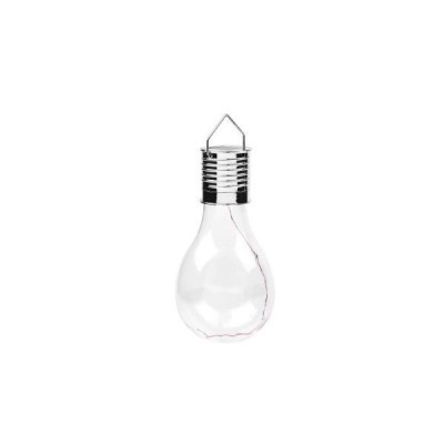 Lampa Solara LED Decorativa sub forma de Bulb, pentru exterior, suspendata, IP65, Ultron Transparent, lumina calda, Flippy foto
