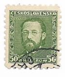 Cehoslovacia - A 50-a aniversare a mortii lui Bedrich Smetana, 1934 - obiliterat
