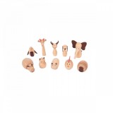 Set 10 animale din lemn Lumea Animalelor, Tickit
