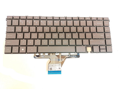 Tastatura Laptop, HP, Spectre X360 2-in-1 16-F, M85604-B31, M83497-B31, cu iluminare, layout US foto