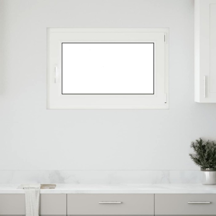 Fereastră de subsol &bdquo;RISOR&rdquo; 90x70 cm oscilo-batantă DIN dreapta, albă