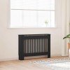 VidaXL Capac radiator 2 pcs Negru 112x19x81.5cm Lemnstratificat 3403229