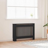 VidaXL Capac pentru radiator 2 pcs Negru 112 x 19 x 81.5 cm