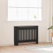 vidaXL Capac radiator 2 pcs Negru 112x19x81.5cm Lemnstratificat 3403229
