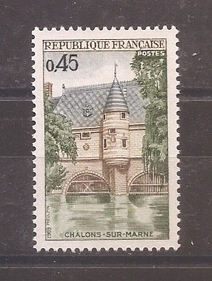 Franta 1969 - Castele, 2 serii, 4 poze, MNH foto