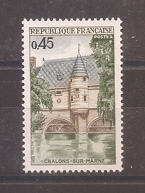 Franta 1969 - Castele, 2 serii, 4 poze, MNH