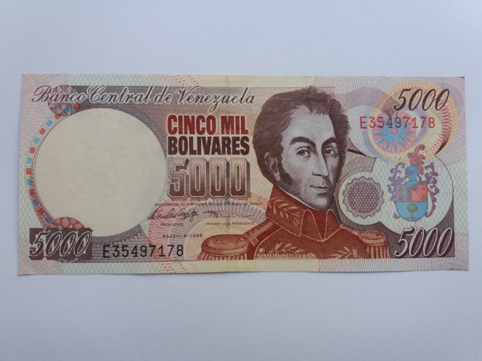 Venezuela- 5000 Bolivares 1998