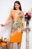 Cumpara ieftin Rochie Eleganta Tresa Galben - 58Marimea, Yves