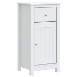 Cumpara ieftin Dulap de baie BERG, alb, 40x34x80 cm, lemn masiv de pin