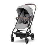 Carucior pentru nou-nascut, Lorelli Makaya, cu scaun rotativ 360 grade, cadru din aluminiu, pana la 22 kg, Grey