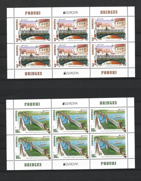 ROMANIA 2018 - PODURI (EUROPA 2018), MINICOLI, MNH - LP 2188d