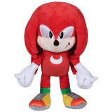 Jucarie din plus Knuckles Classic, Sonic Hedgehog, 28 cm, Play By Play