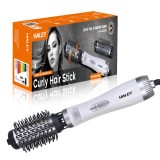 Perie Rotativa HALEY 1000W &ndash; Doua Perii Interschimbabile, protectie pentru Firul de Par, invelis Ceramic