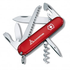 Cutit multifunctional de buzunar Victorinox Camper Camping, rosu foto