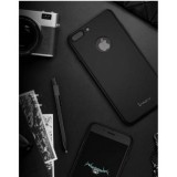 Husa FullBody MyStyle IPAKY Originala Black Apple iPhone 7 Plus acoperire completa 360 grade cu folie de protectie gratis