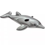 Placa gonflabila pentru inot delfin, vinil, 175 x 66 cm