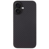 Husa telefon tactical magforce aramid pentru iphone 16, fibra aramida, ultra slim 0.8 mm, compatibila magsafe, negru