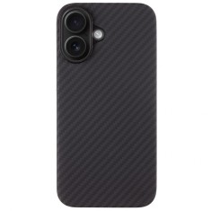 Husa telefon tactical magforce aramid pentru iphone 16, fibra aramida, ultra slim 0.8 mm, compatibila magsafe, negru
