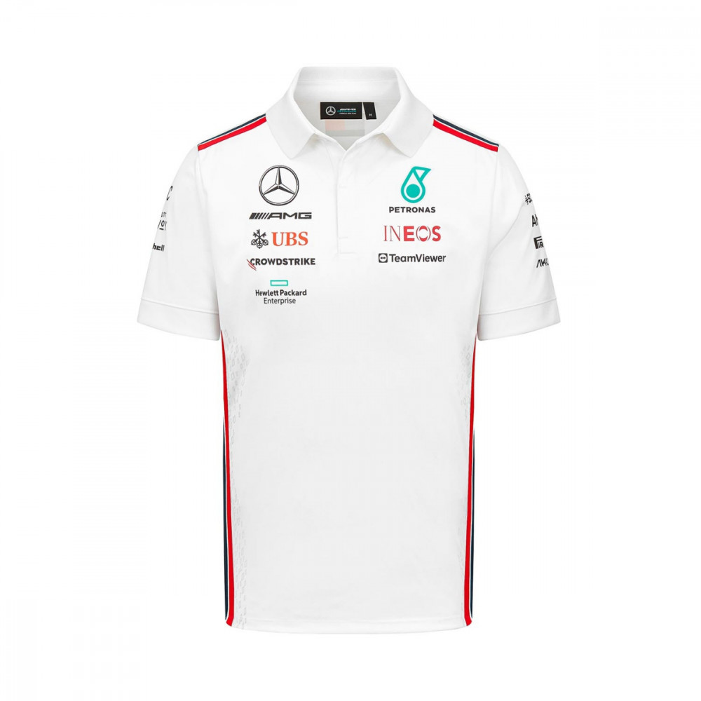 Mercedes AMG Petronas tricou polo official white F1 Team 2023 - XS | Okazii .ro
