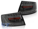 Set de stopuri LED de tuning potrivit pentru Audi A6 C6 sedan 04.2004-2008 fumurii pentru conector cu 6 pini, stanga si dreapta Performance AutoTuning