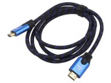 Cablu HDMI 2.1 1,8m Negru Textil
