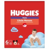 Scutece-chilotel Pants Box Marimea 6 pentru baieti de 15-25kg, 60 bucati, Huggies