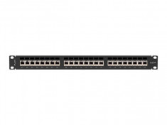 Patch Panel Lanberg 19 inch 24 porturi Black foto