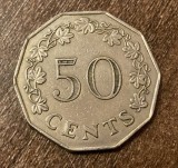 C50 - Moneda foarte veche - Malta - 50 centi - 1972