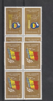 A 35-a aniversare a Republicii ,bloc de 4 , Nr List 1067, Romania. foto