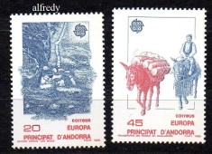 ANDORRA -Spania 1988, EUROPA CEPT, serie neuzata, MNH foto