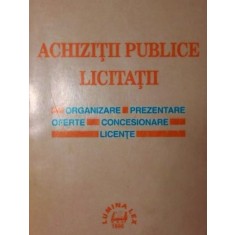 ACHIZITII PUBLICE LICITATII