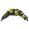 VidaXL Arcadă de Crăciun cu lumini LED, verde, 90 cm, PVC
