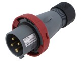 Conector: alimentare AC trifazate mufă tată drept pe cablu