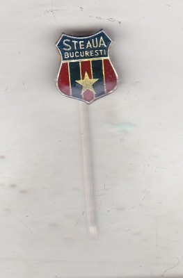 bnk ins Insigna Steaua Bucuresti - aluminiu - ac lung foto