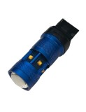 Led auto T20 7443 Galben Canbus Cu 9 SMD 2525 12-24V cu o singura intensitate, Xenon Bright