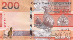Bancnota Gambia 200 Dalasis 2019 - PNew UNC ( SERIE NOUA ) foto