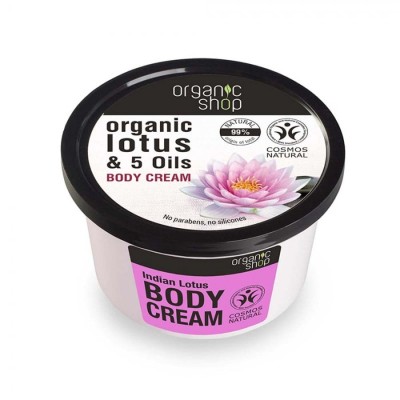 Crema de corp Organic Shop Indian Lotus 250 ml foto