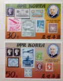 Coreea 1980 Rowland Hill, timbru pe timbru tematica avioane serie 2v. neștampilat Korea 1980, Nestampilat