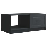 vidaXL Masă de cafea Negru 90 x 50 x 37 cm Lemn prelucrat 895876