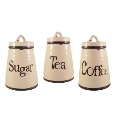 Set Ceramic COFFEE,SUGAR,TEA, 3 recipiente foto