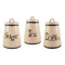 Set Ceramic COFFEE,SUGAR,TEA, 3 recipiente